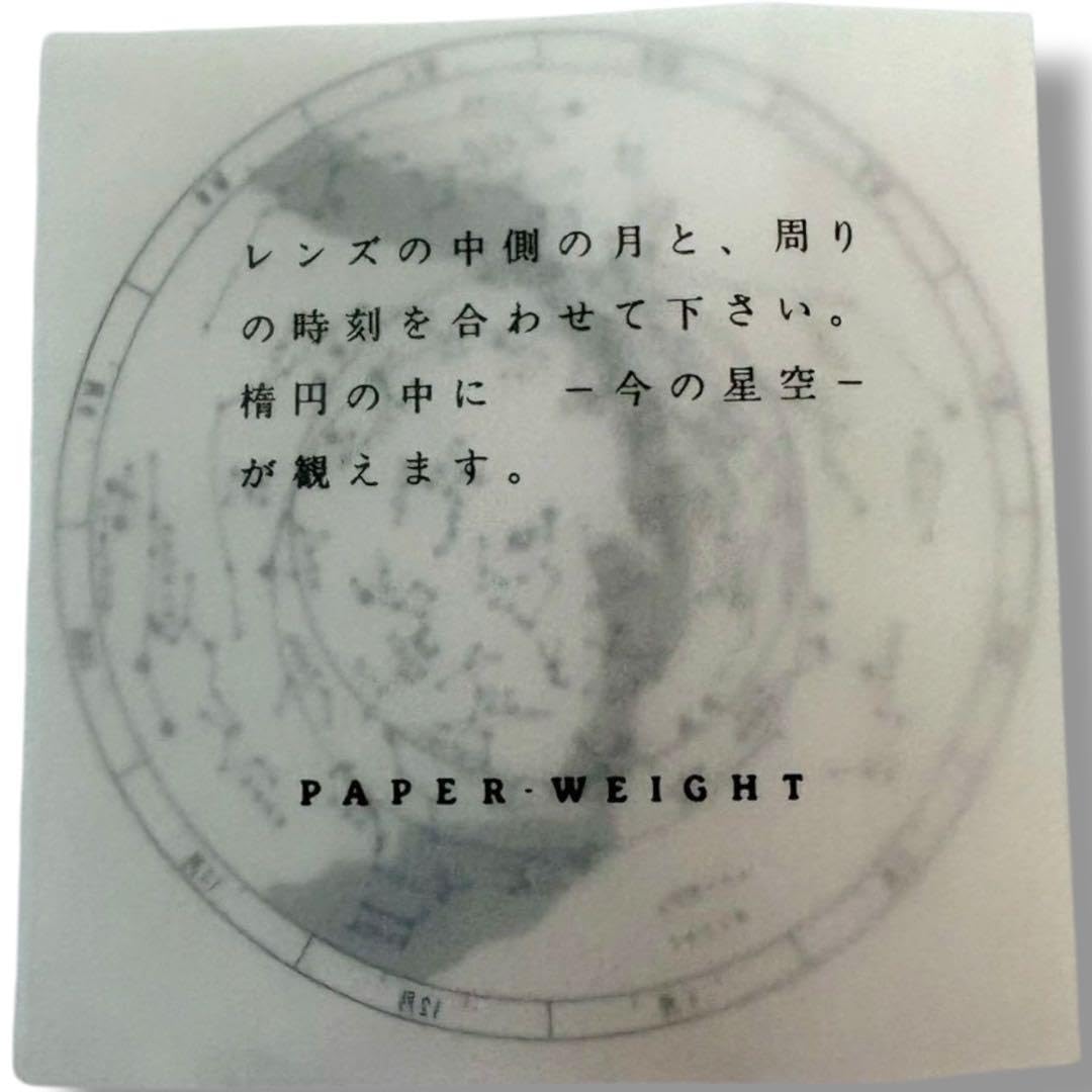 星座早見図入りガラスペーパーウェイト クシュカ Amazon.co.jp