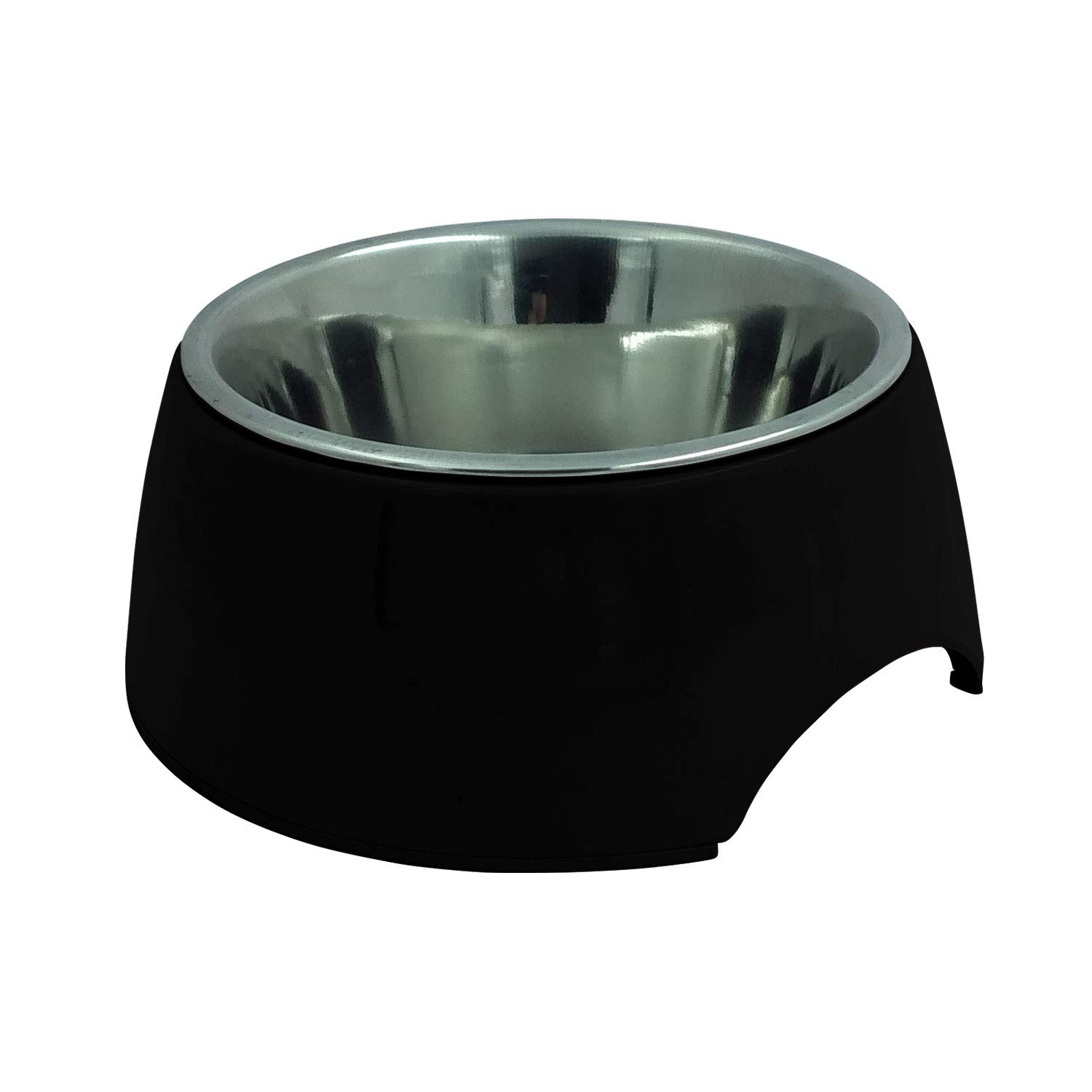 Jainsons Pet Products Stainless Steel and Melamine Anti Skid Bowls for Dogs and Cats (800ml, Black) (B08WKHD216) Amazon Price History, Amazon Price Tracker