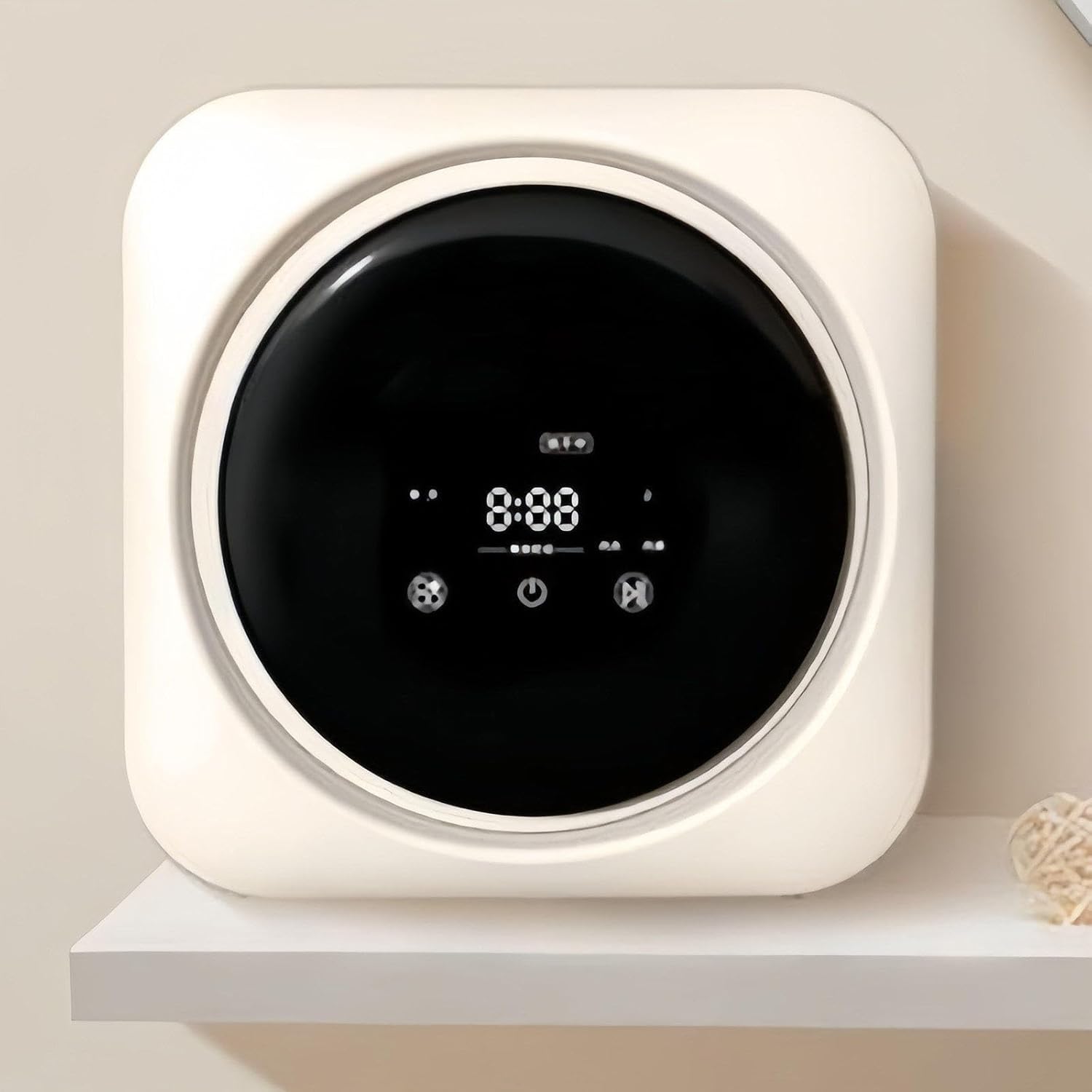 Portable Clothes Washing Machines Wall Mounted Mini Washing Machine Fully Automatic Front Drum Washing Machine Washing Capacity 0.3kg for Dormitory Travel Washing,Desktop