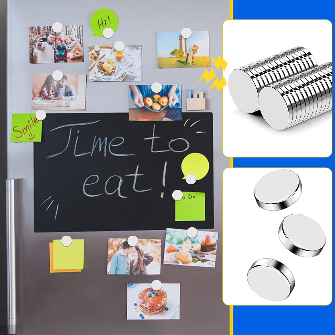 50 Pcs Plaquettes métalliques Autocollantes pour Tonie, Forte Force magnétique pour Un Maintien sûr, idéal pour la décoration de Chambre d'enfant et Le Rangement des Figurines Tonie