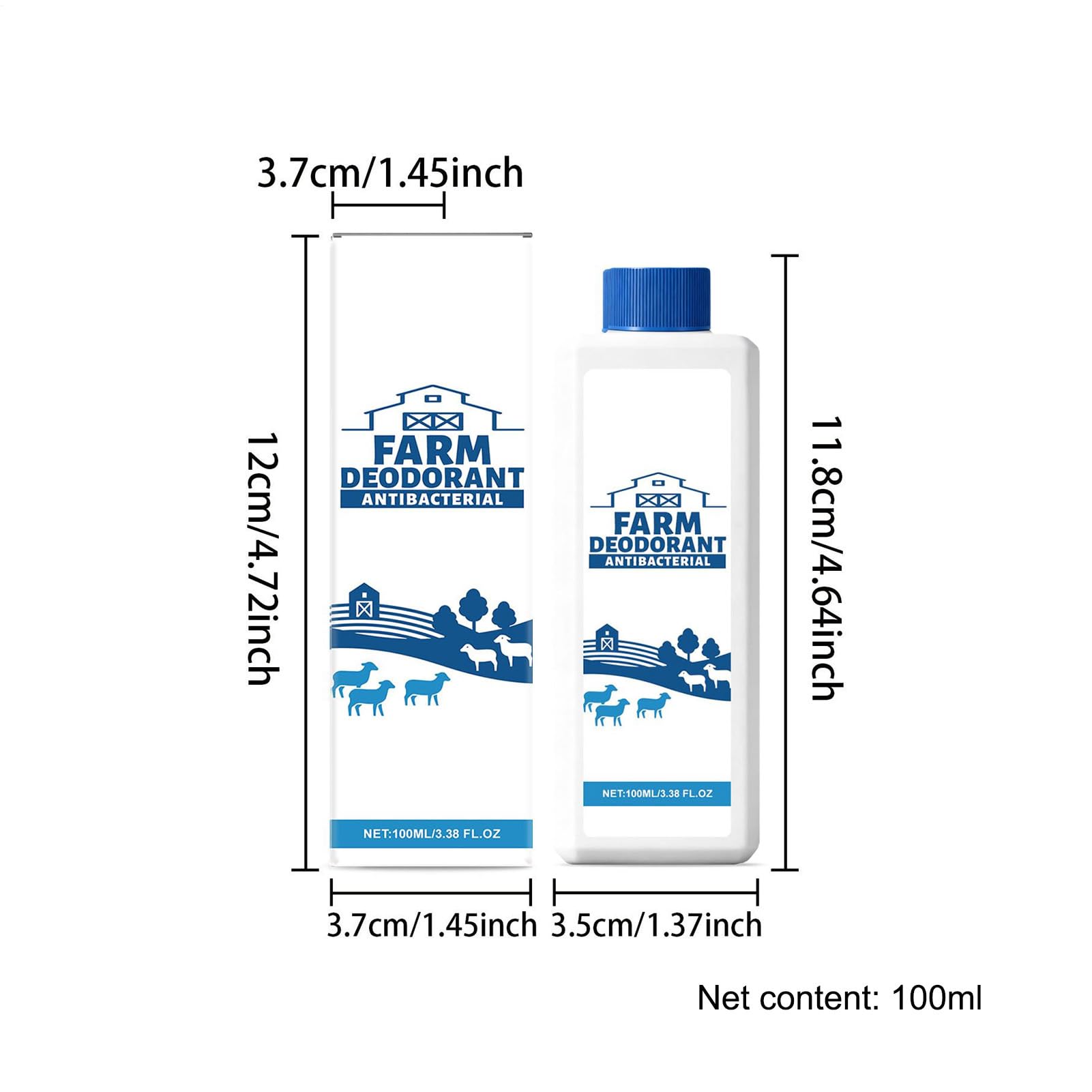 Éliminateur d'odeurs pour poulailler - Solution agricole - 100 ml - Spray éliminateur d'odeurs pour bétail - Pour greniers à oiseaux, cailles, poulaillers - Abri de canard - Clapier à lapin