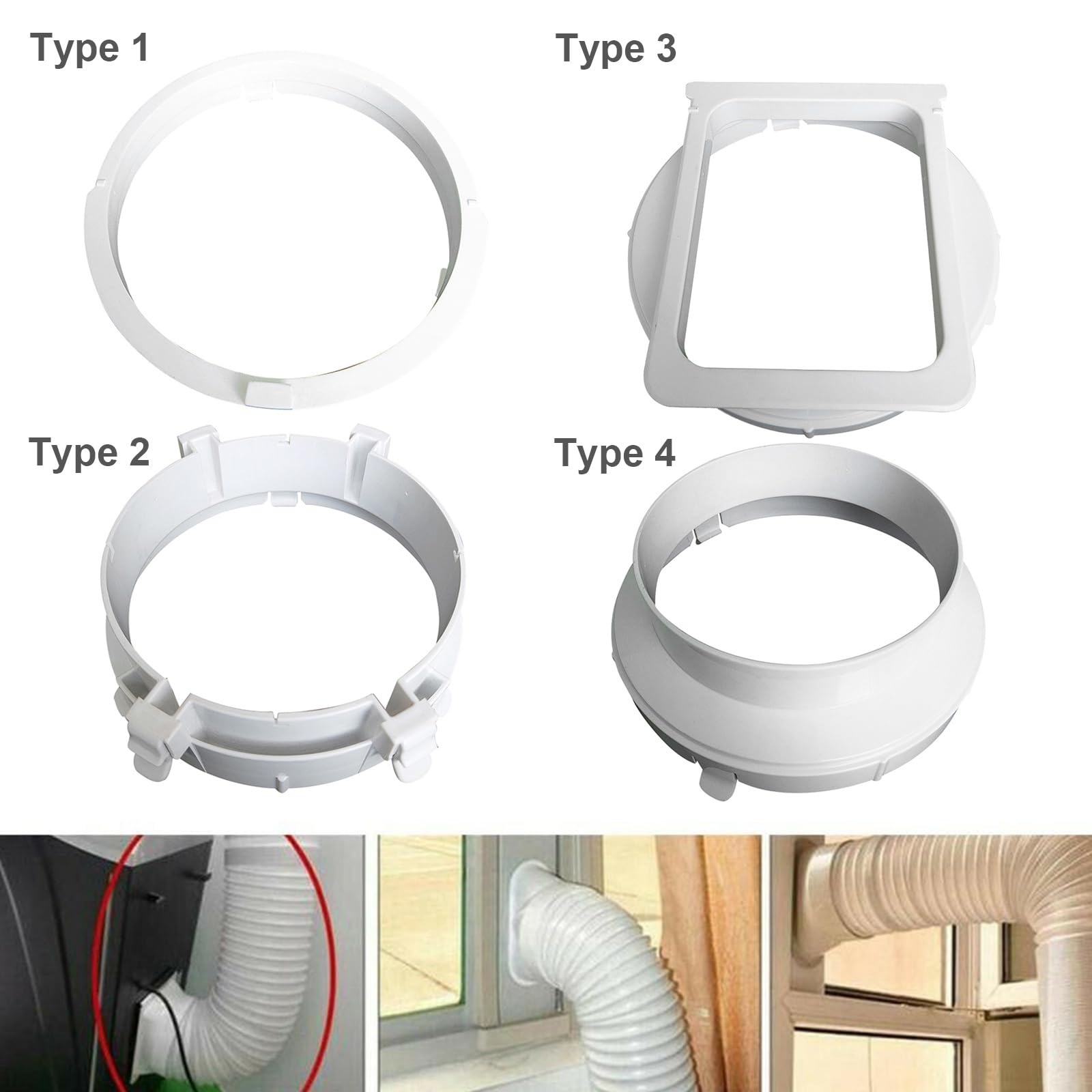 Exhaust Hose Connector, Exhaust Hose Pipe Interface Connector Adapter - Image 3