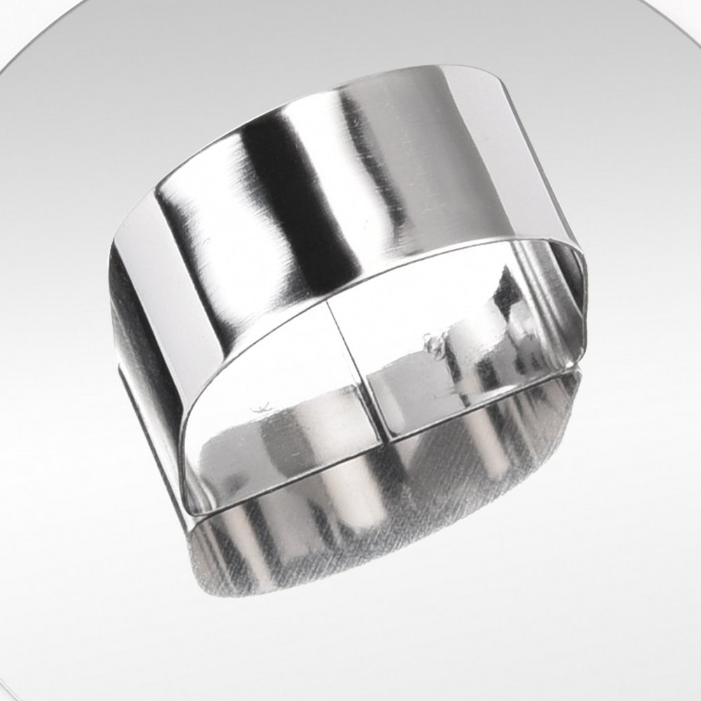 Coppapasta Tondi 10 Cm 6 Anelli Per Crostate In Acciaio Inox - Stampini