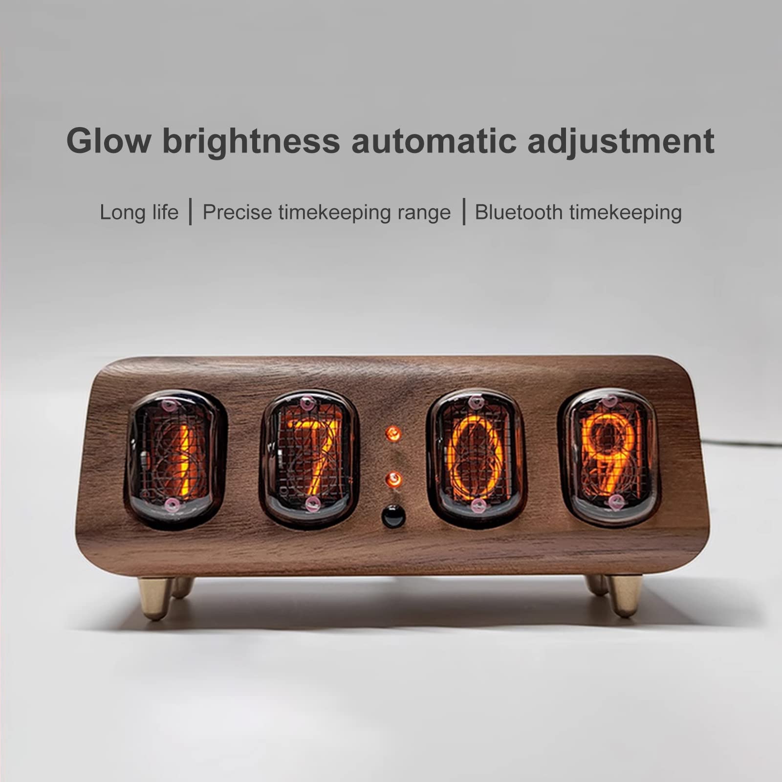 Nixie Clock 4 digits　IN-12 & B5092 Envoy IN-12 4-digit Nixie Clock – Nixie Clocks Shop