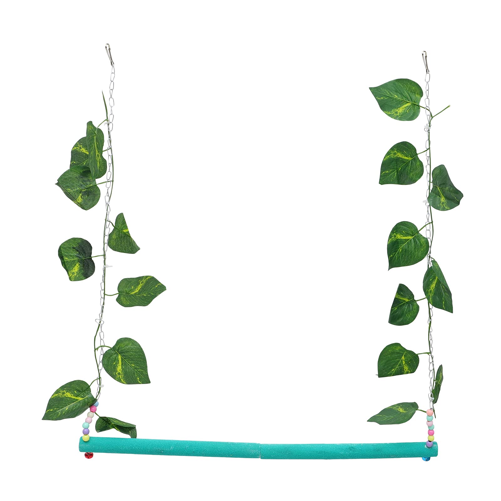 Parrot Toy Chews Stand bar Swing Parrot Bird Training Interactive Toy- Backyard Barnyard Chicken Swing Wooden Toy for Poultry Rooster Hens Birds