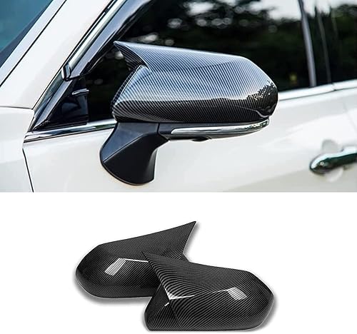 Cubierta de espejo retrovisor lateral de cuerno de buey para automóvil, protector de espejo retrovisor, cubiertas de decoración, accesorios de