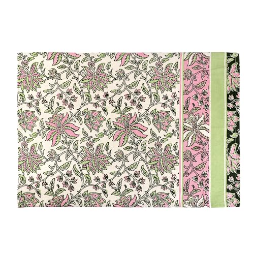 Image of FINGERCRAFT Kitchen Cloth 100% Soft High GSM Cotton Fabric Kitchen Towel, 20 x 30 Inches Perfect Size for Kitchen Uses, Set of 6, Multipurpose Use as Dish Towel, Bar Towel (Pink Flower)