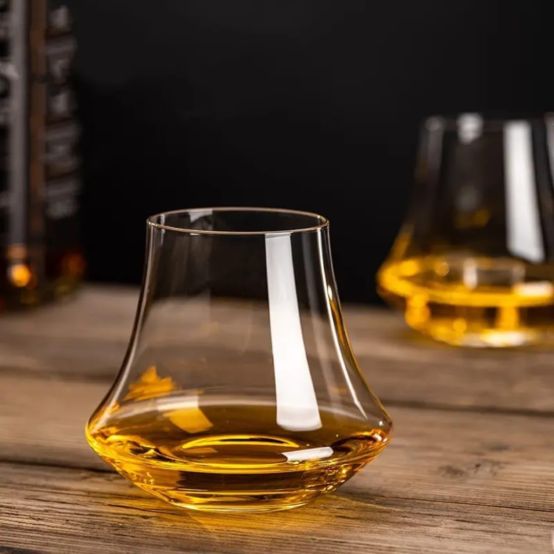 Crystal Whiskey Glasses Set - 6 Premium Tumblers -18