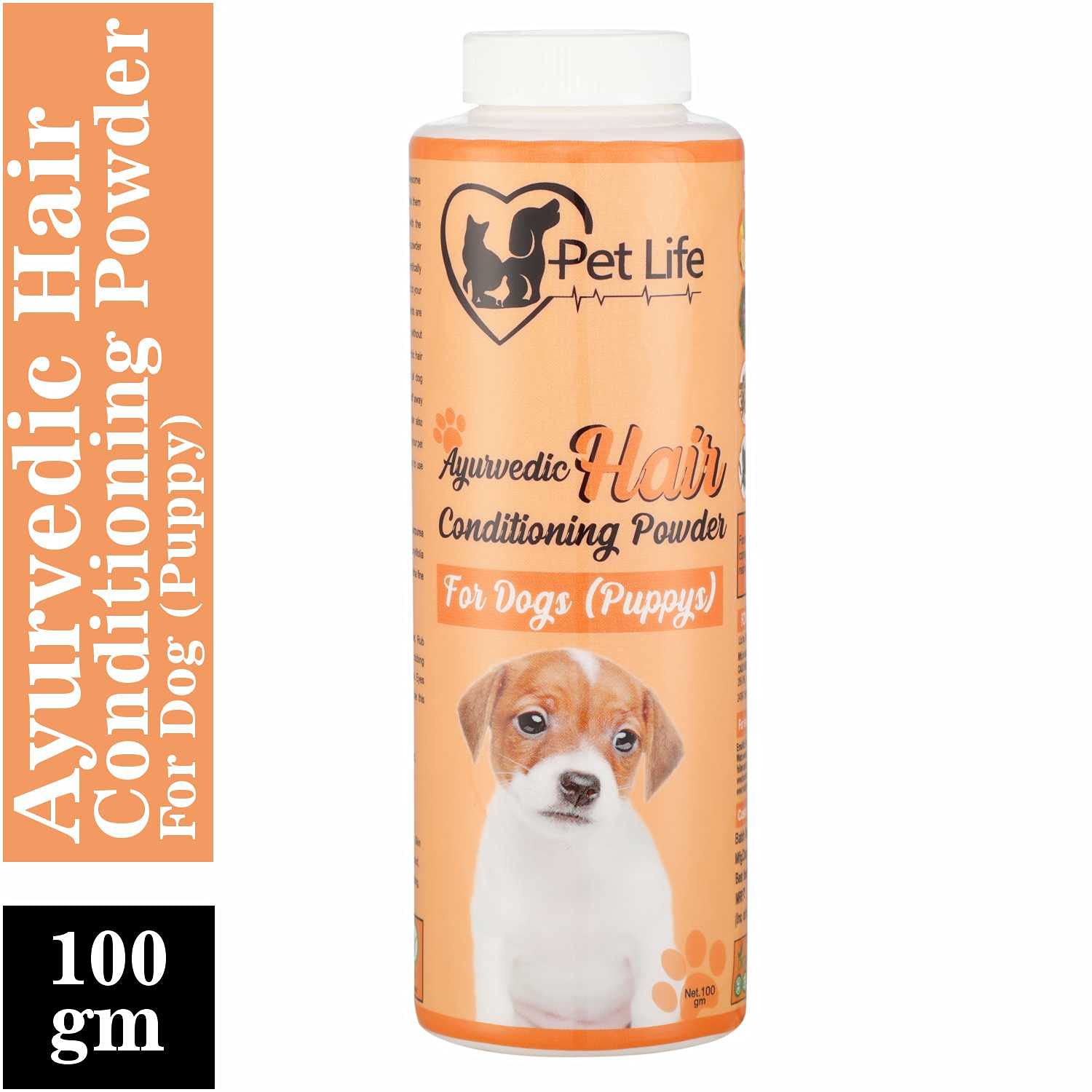 Pet Life Ayurvedic Hair Conditioning Powder for Dog (Puppy) for All Puppy Breeds-100 GM 4