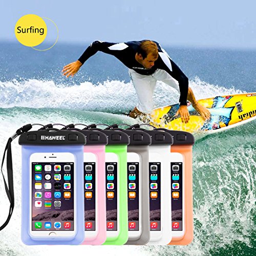 Haweel Mobilephone Waterproof Case, Transparent Waterproof Bag With Lanyard And Wrist Strap For Iphone 6, 6 Plus, 7, 7 Plus, 6S, 6S Plus And Other 6.0 Inch Screen Phone (Blue) #TOP6