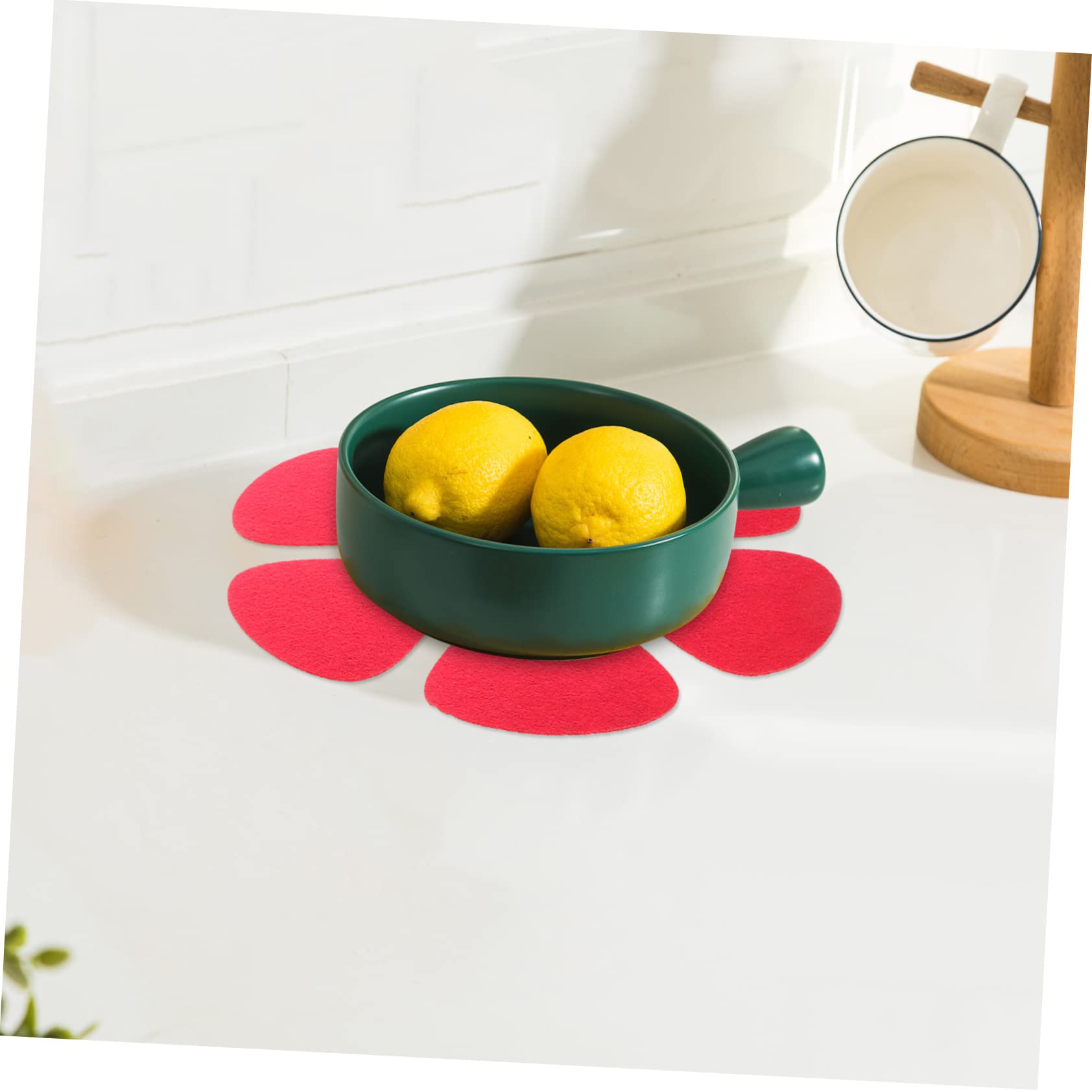 Protectores de Sartenes 12 Piezas de Tejido No Tejido Rojo | Antiadherentes, para Cocina y Traslado, Ayuda a Evitar Golpes y Desconchados, Formato Moderno