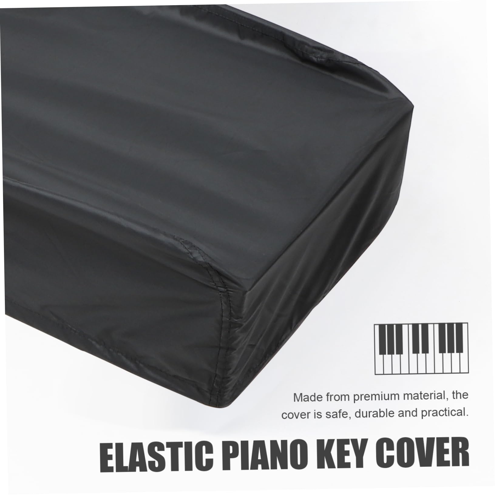 BESPORTBLE 1Pc Grey Piano Cover for Key Electric Keyboard Practical Dustproof Protective Cloth Lightweight Washable Piano Decorative Cover Keep Your Piano Clean and Protected