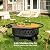 Panovue 38 Inch Wood Burning Fire Pit for Outside, Round Firepit with Grill & Metal Lid, Metal Outdoor Fire Pit Table for Patio Backyard Garden Bonfire Party