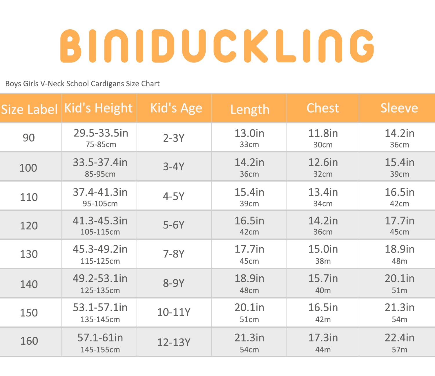 BINIDUCKLING Cárdigan escolar con cuello en V para niños y niñas, manga larga, con botones, para uniforme escolar