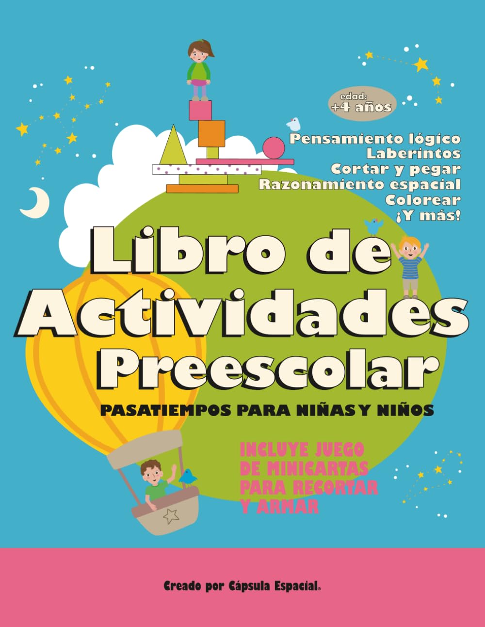 Libro de Actividades Preescolar: Pasatiempos para Niñas y Niños