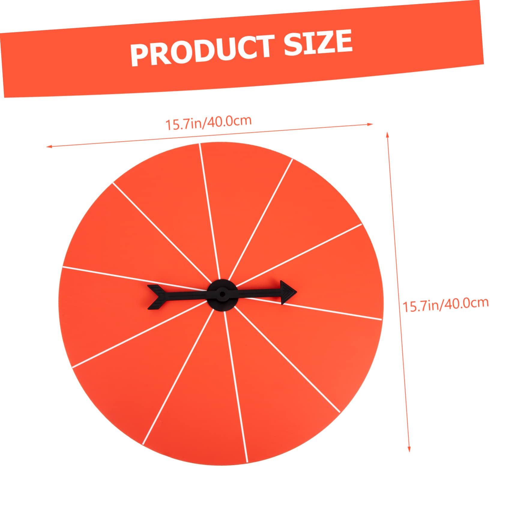 PHENOFICE Hand Cleaner Party Favors Game 40cm Orange Prize Wheel Toy for Bar Party Game Fun