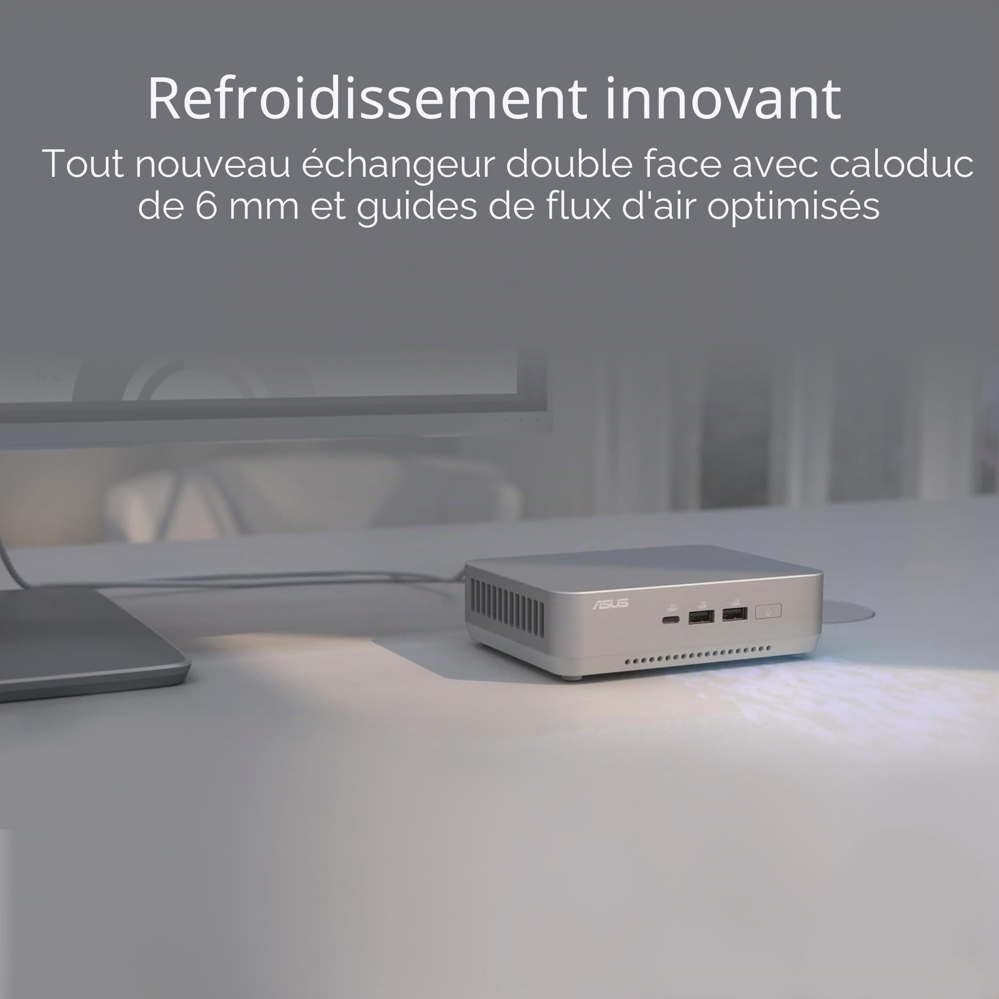 Asus Nuc 14 Pro+ Rnuc14rvsu900000i - Barebone - MinI-Pc - 1 X Core Ultra 9 185h / 2,3 Ghz - Ram 0gb - Intel Arc Graphics - WI-Fi 6e, Bluetooth 5,3, 2