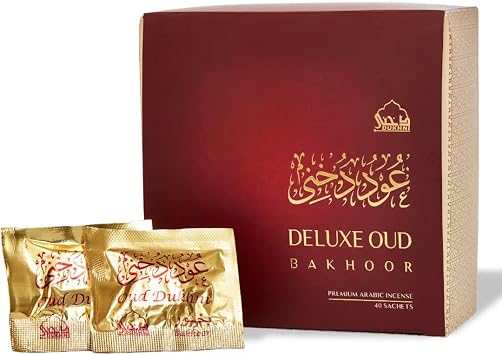Dukhni Oud Bakhoor Deluxe by Dukhni | Arabic Bakhoor Incense | 40 pcs | Handmade, Rich, Luxurious | Natural Woody Oud Blend | Luxurious Ramadan & Eid Gift | to Relax & Meditate