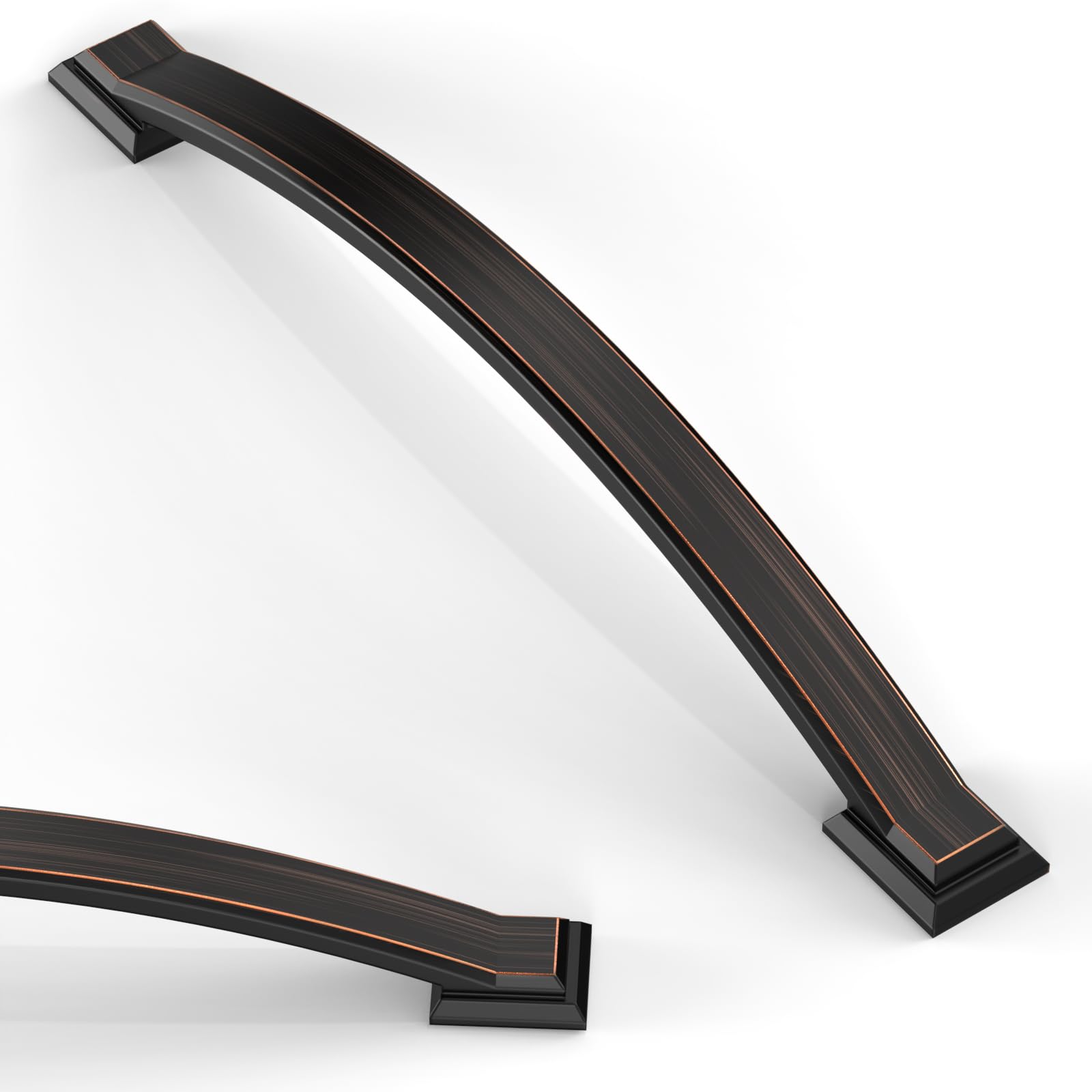 Asimerdeco 10 Pack Oil Rubbed Bronze Cabinet Pulls 6.3 Inch(160mm) Kitchen Cabinet Handles Solid Zinc Alloy Cabinet Hardware Drawer Pulls