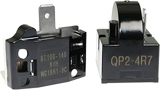 ToToT 1 unidad QP-02-4.7 PTC relé de arranque para refrigerador de 1 pin enfriadores de compresor de arranque de 4.7 ohmio...
