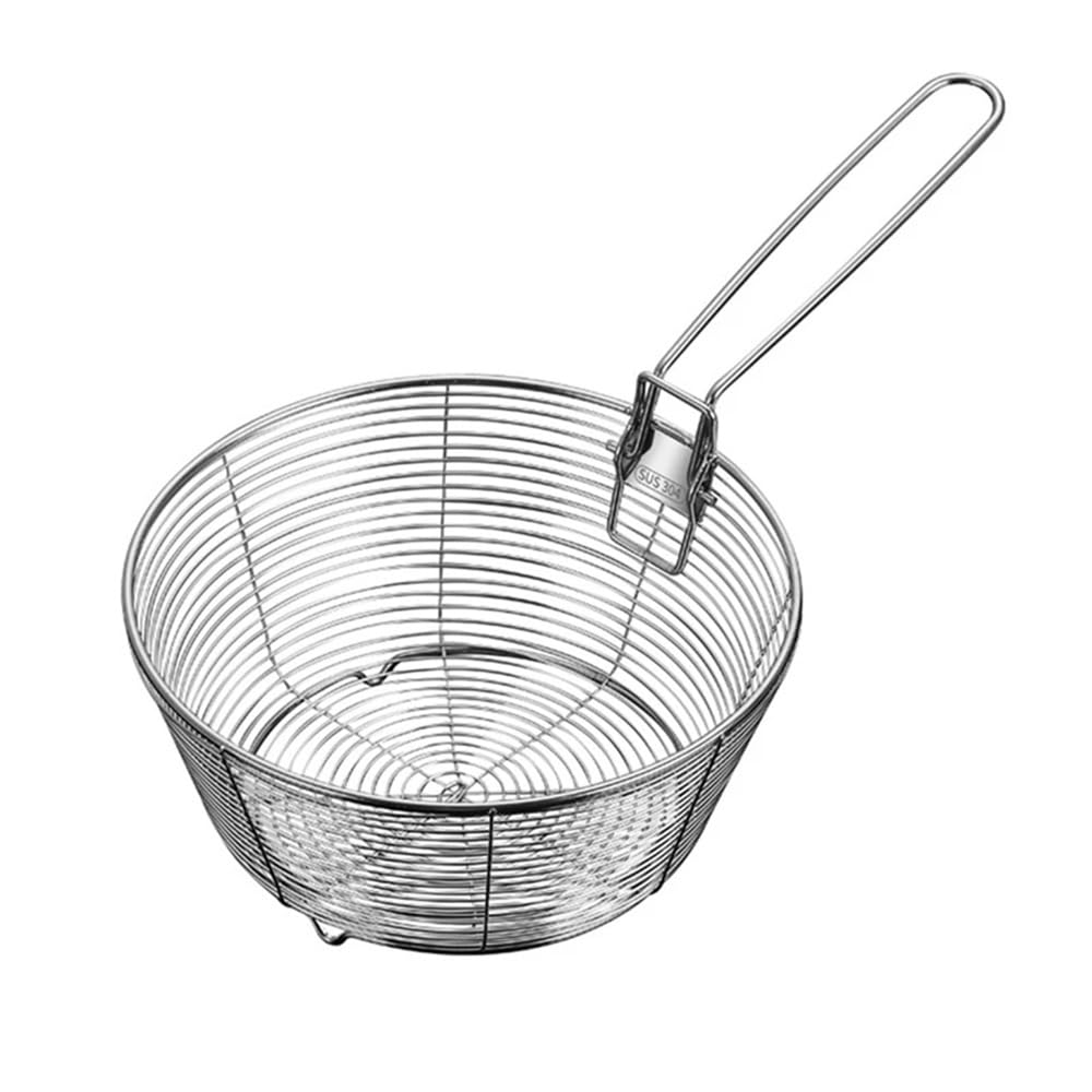 Panier de cuisine en maille fine antiadhésive avec poignée ergonomique