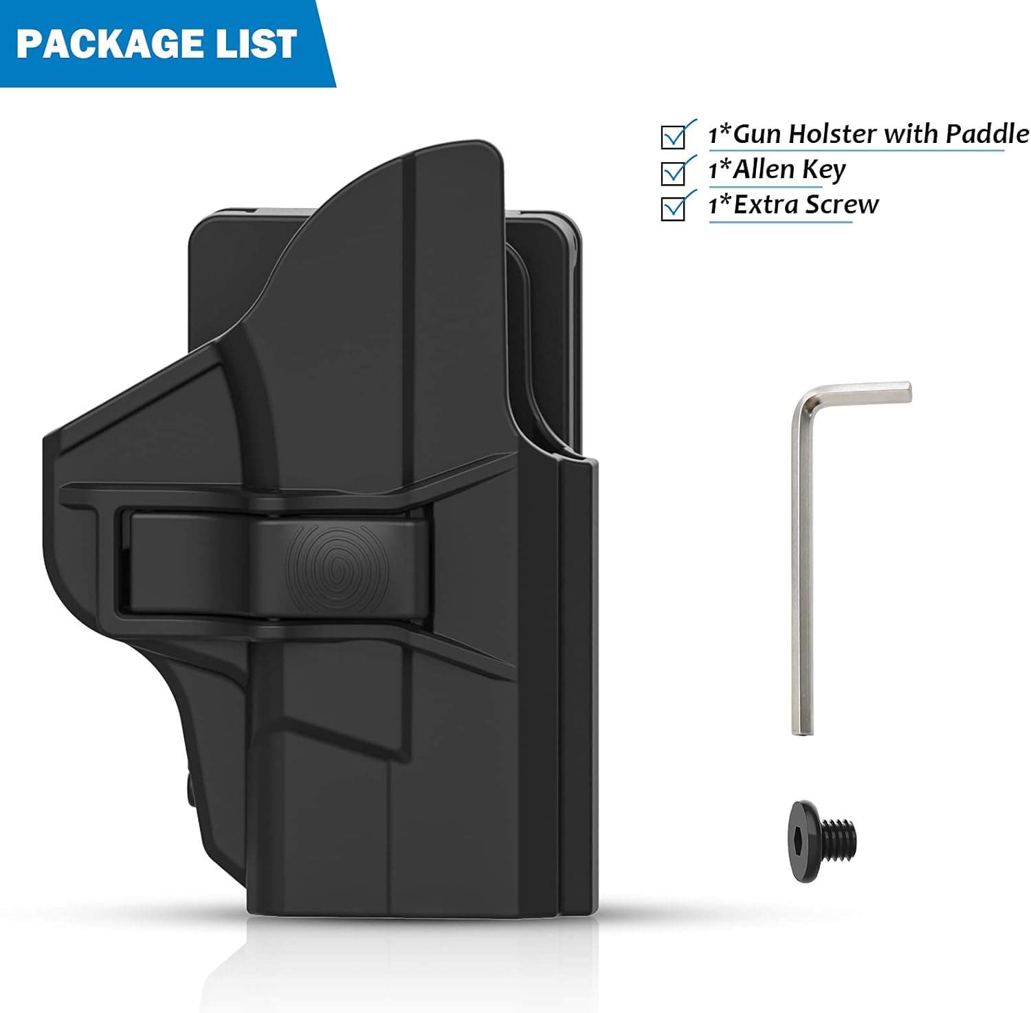 S&W M&P Shield/Shield Plus OWB Holster, Forefinger Release, Right-Hand, 9mm/.40, 3.1'' Barrel