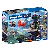 PLAYMOBIL | Knights | Drachenritterturm | Turm mit Drachen, Zugbrücke und Drachenkopf-Höhle | Ritterburg Spielzeug für Kinder ab 4 Jahren | 72113