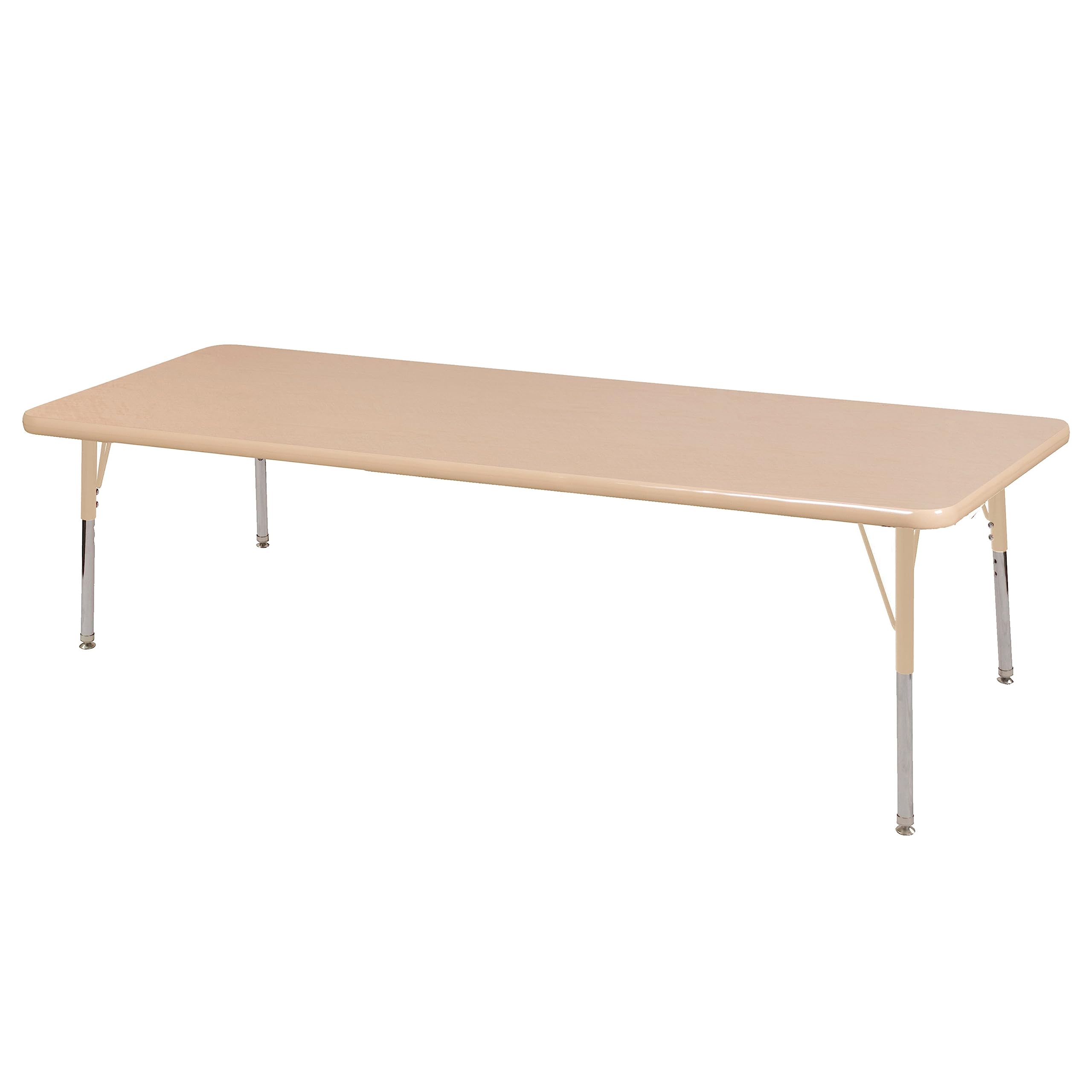 Photo 1 of FDP 30" x 72" Rectangle Table with Swivel Glide Legs - Maple/Sand