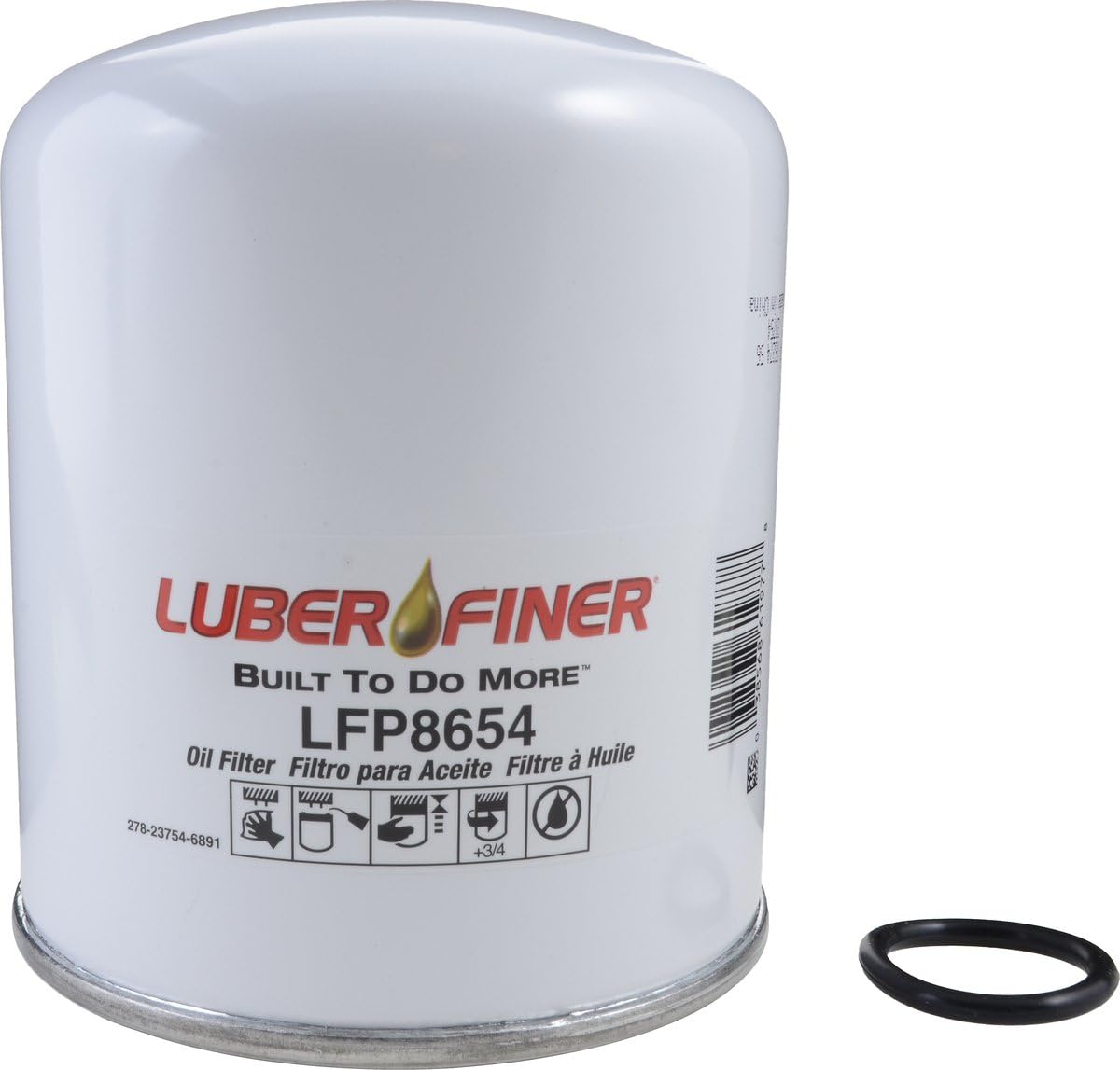 Luber-finer Luberfiner LFP8654 Heavy Duty Engine Oil Filter Fits Select Mercedes-Benz 0004293695; Wabco 4324100202 (Brake Dryer Air)