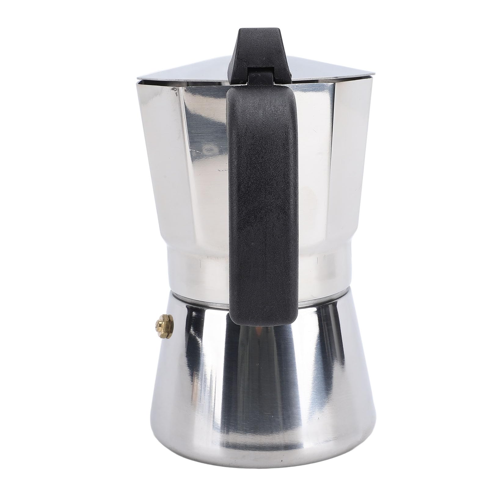induzione, Classica caffettiera, maraino da Cucina in Acciaio Inossidabile Ottagonale distribuzione a Calore Coffee produttrice di caffè in Argento (300 ml)