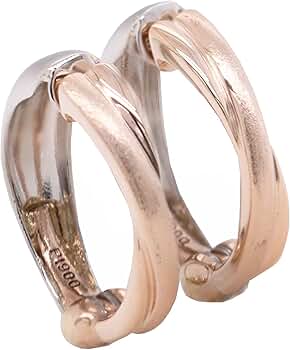 ピアリング　K18　PG　幅広　リバーシブル　内反り　ピンクゴールド　刻印あり ピアリング K18 PG 幅広 リバーシブル 内反り ピンクゴールド 刻印あり