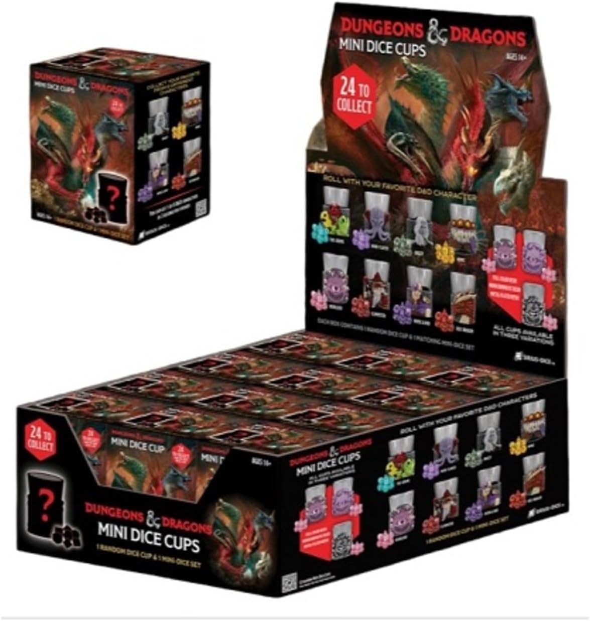 Dungeons & Dragons: Mini Dice Cups - Wave 2 – Sirius Dice