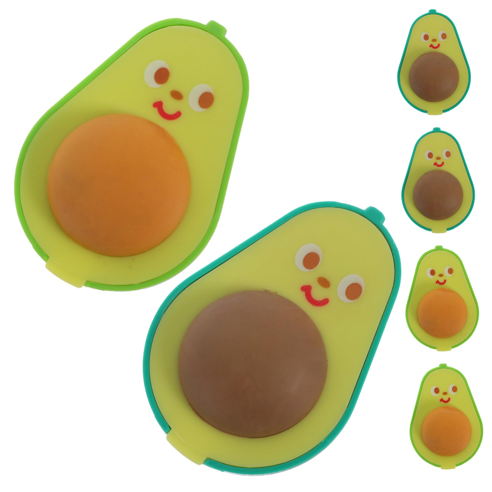 18stücke Abnehmbare Bleistiftspitzer Avocado Radiergummi Für Schüler Tragbare Anspitzer Für Schule Und Büro Für Erwachsene