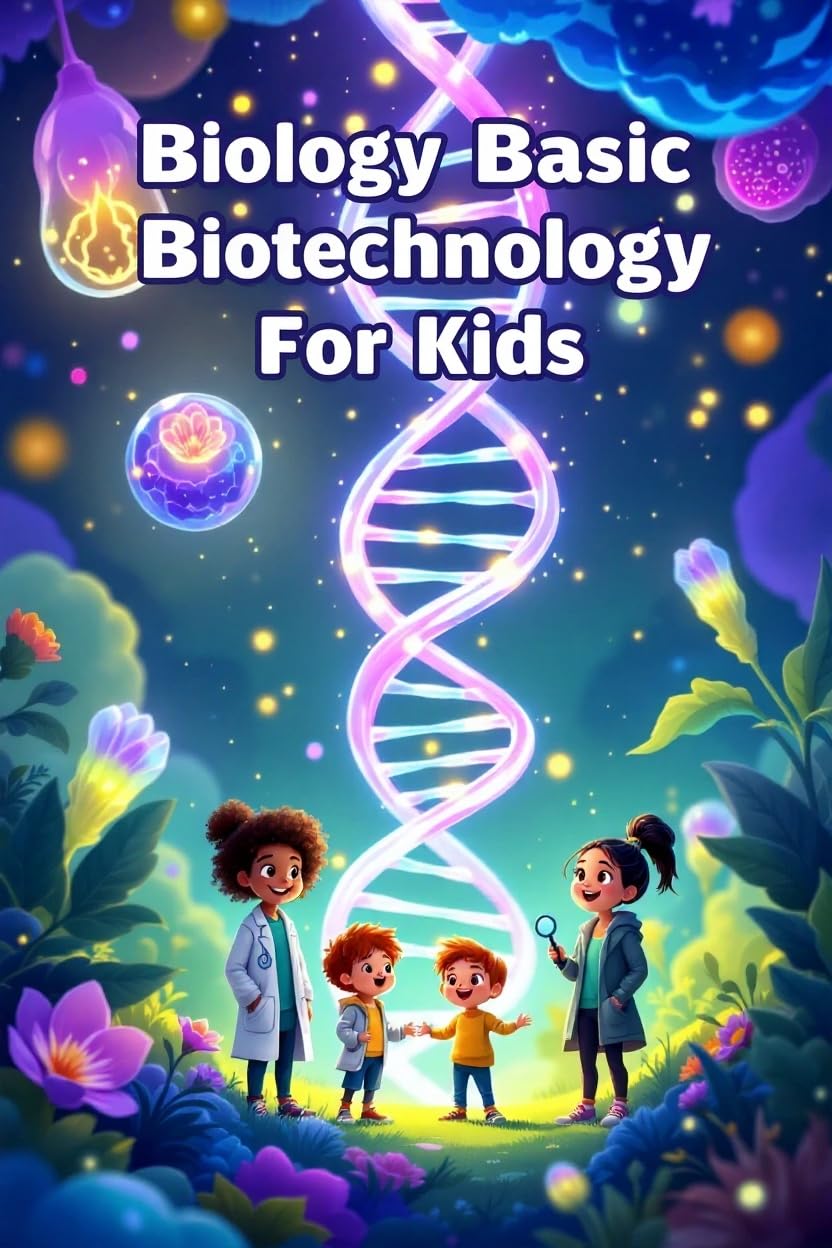 Biology Basic Biotechnology for Kids: A Beginner's Guide to DNA, Genetic Engineering, Cloning, Genomics, and the Science Changing Our World (Biology Basic For Kids Book 9)