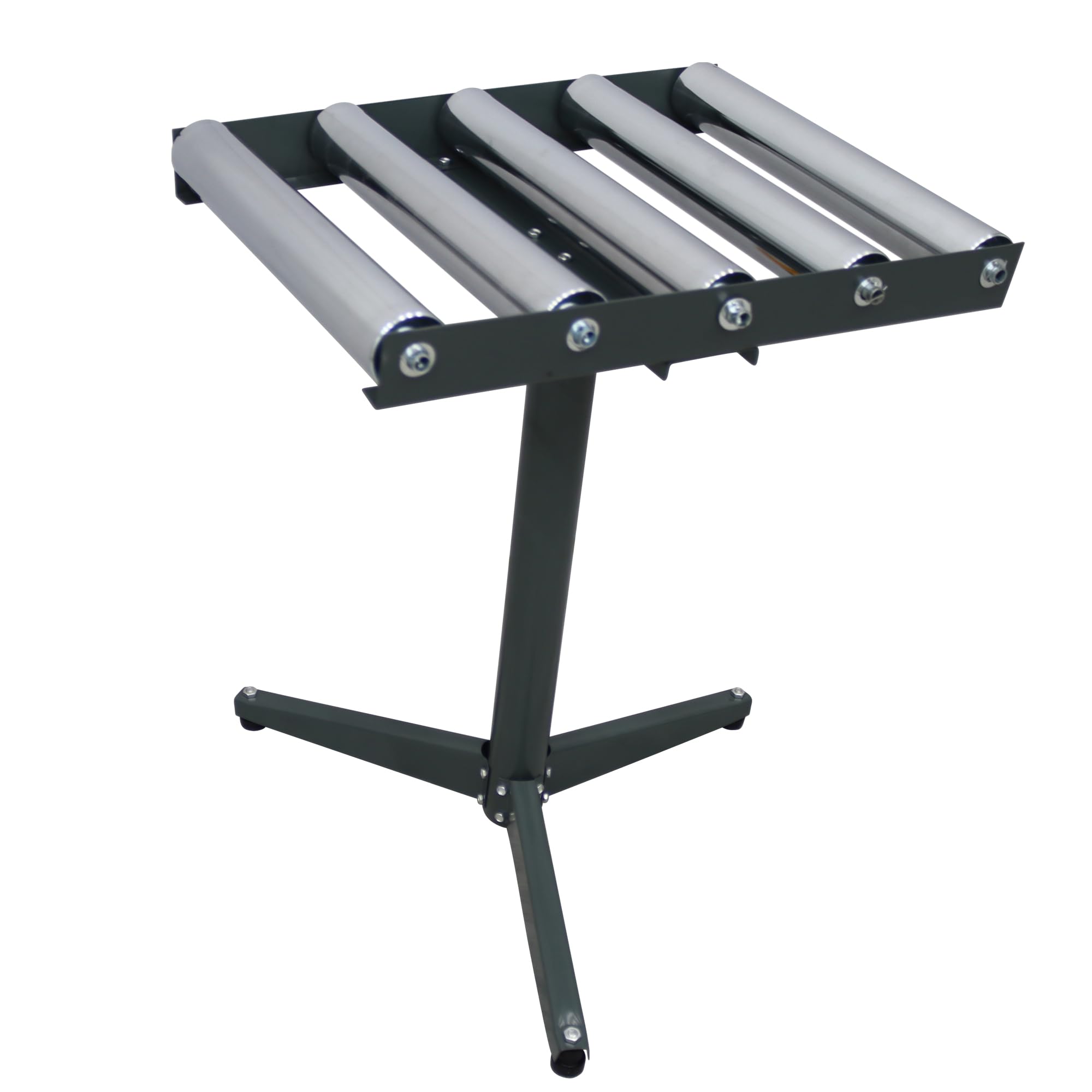 HQHAOTWU 5 Rolls Adjustable Conveyor Roller Table Height Adjustable Heavy-Duty Stand Conveyor Table Unpowered Roller Conveyor Stand Load up to 250 Lbs