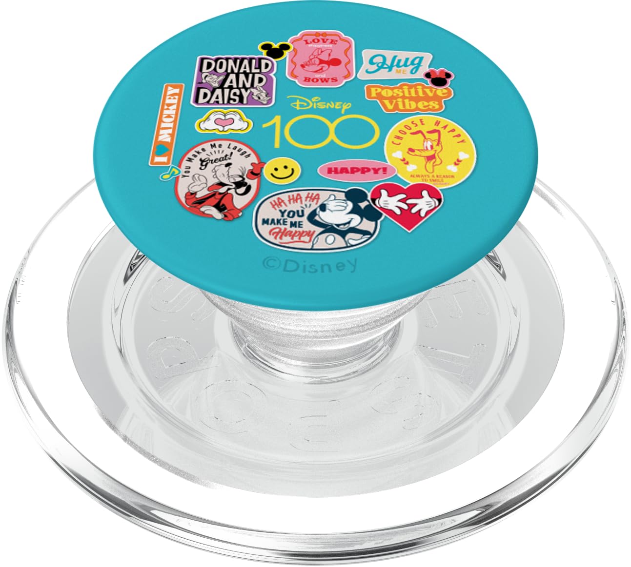 Disney 100 Mickey and Pals Happy Faces Stickers D100 PopSockets MagSafe PopGrip for iPhone