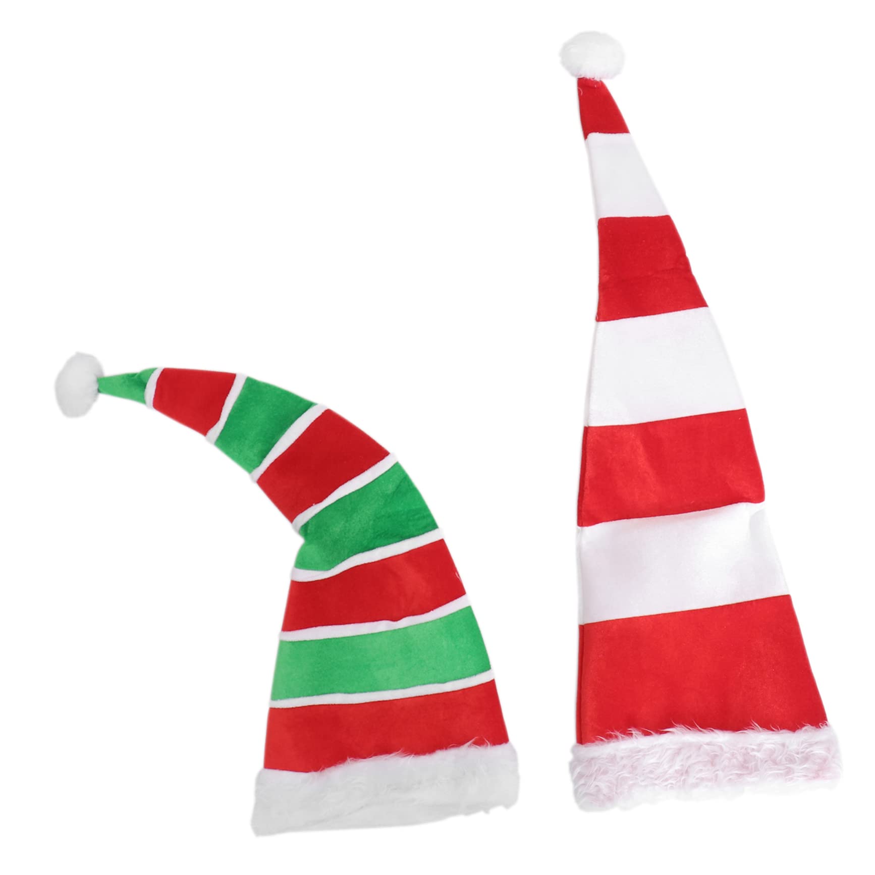 2pezzi Cappello da Elfo Natalizio in Stoffa Accessorio per Costumi da Festa di Natale Decorazione per Festival