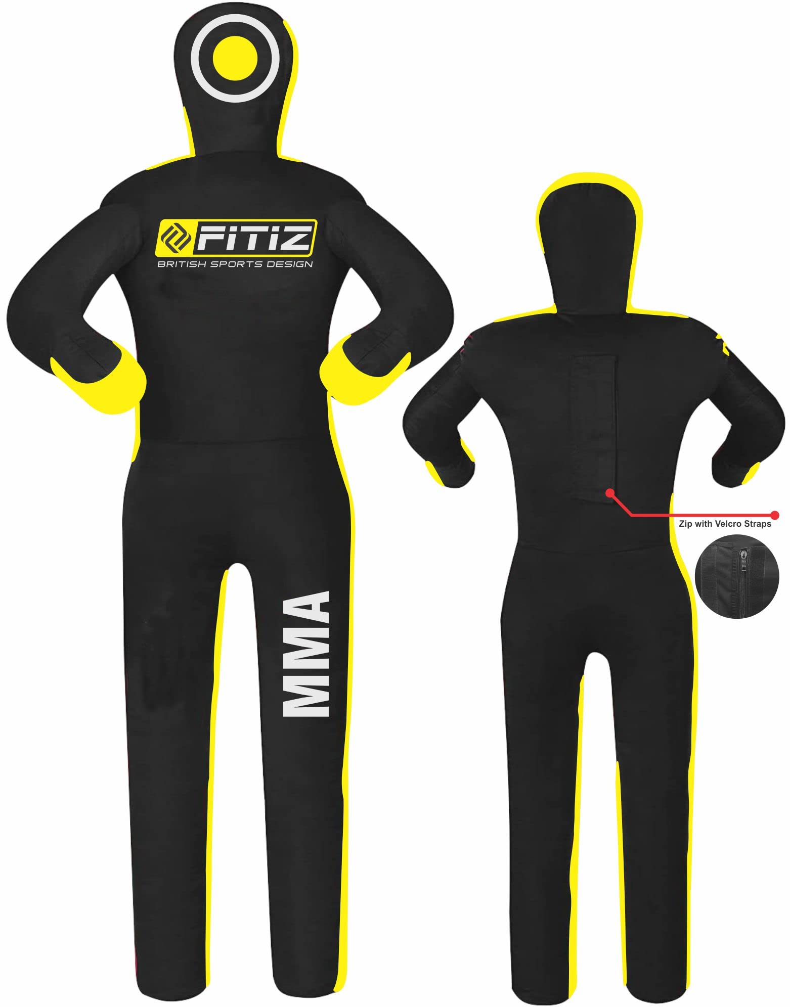 Sacco da boxe (vuoto) per MMA, jiu jiu, jitsu, in posizione eretta, per arti marziali, boxe, karate, allenamento