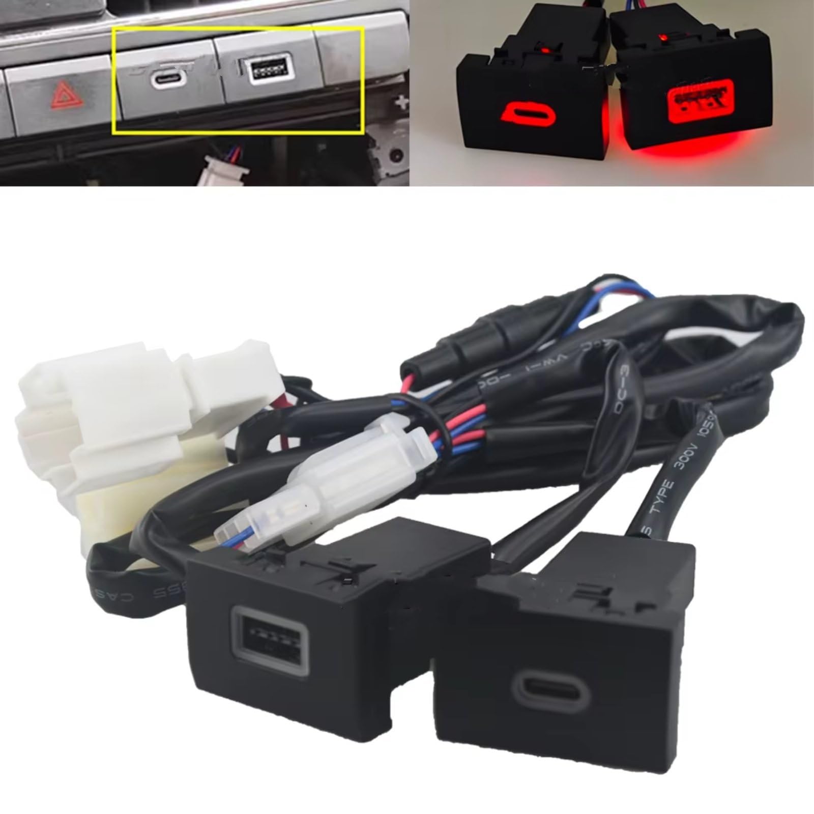 Console Centrale Porta USB Compatibile Con Per Polo 2011-2013 Auto QC3.0 E Presa Interfaccia PD Tipo C Ricarica Rapida Telefono Automatico Presa USB