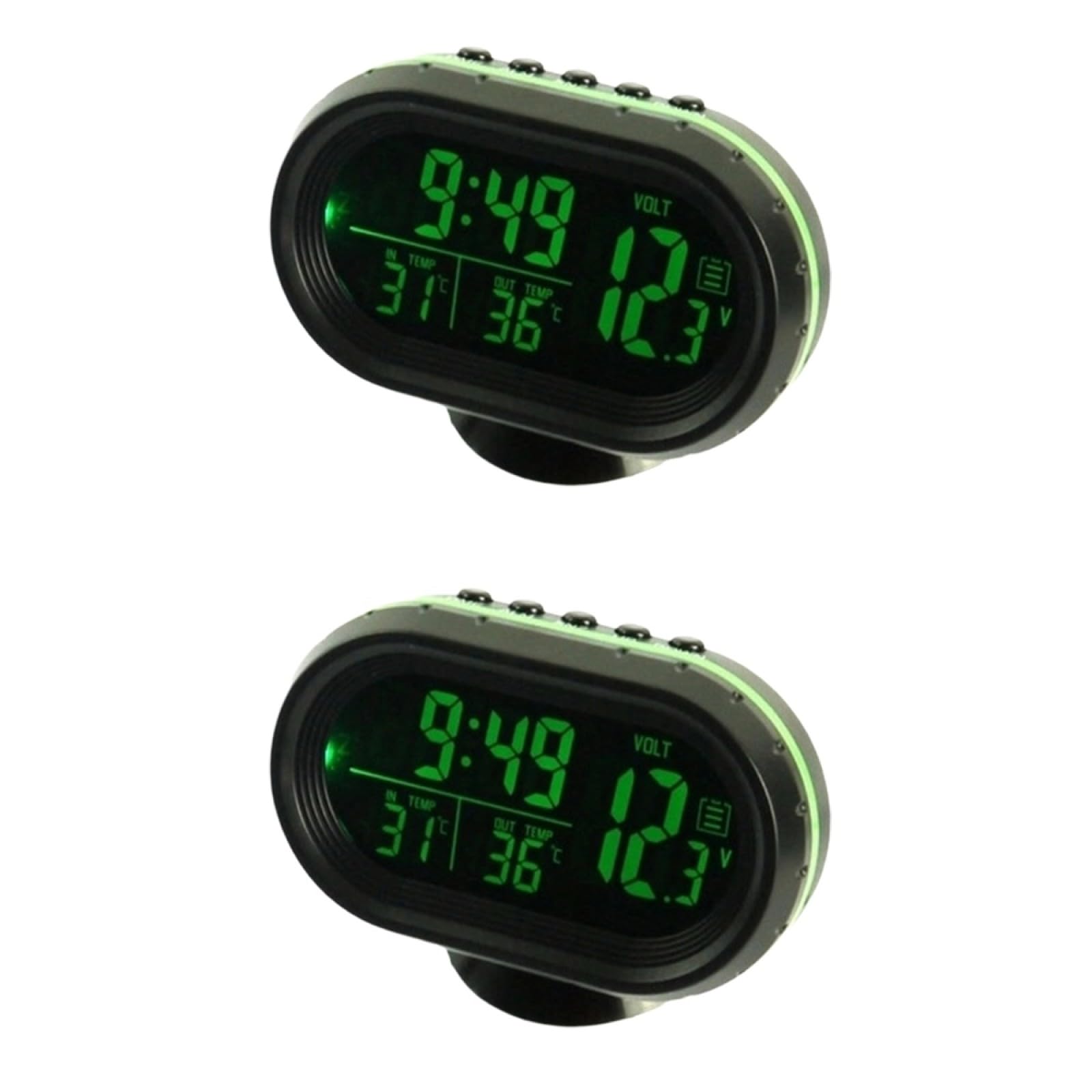 Reloj Automático 2 Piezas Reloj Del Tablero Del Coche Reloj Digital De Coche Gran Reloj Digital Reloj De Bateria Reloj De Mesa Antiguo Reloj Del Coche Luminoso Reloj Electronico