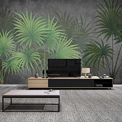 Msrahves Fotostudio-achtergronden Planten groene bladeren bananenbladeren 350X200CM 3D verwijderbare muursticker Art Pvc-sticker Decor muurschildering Muurschilderingen Wand Behang Fotobehang 3D Foto