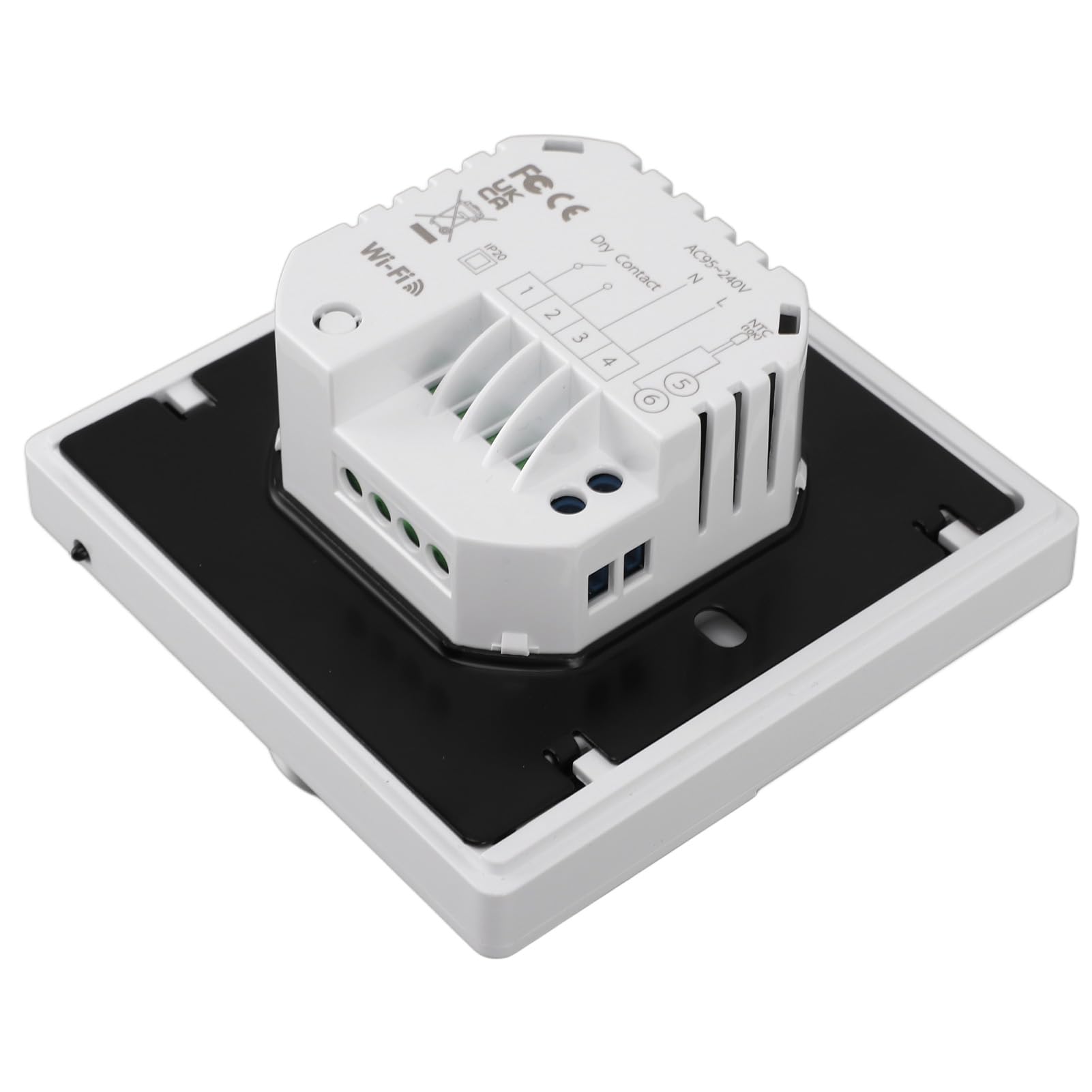 Inteligentny Termostat WiFi Tryb Oszczędzania Energii, Programowalny Cyfrowy Termostat Pokojowy z kontrolą Aplikacji, Blokada dla Dzieci, Ochrona Przed wysoką temperaturą, Kalibracja