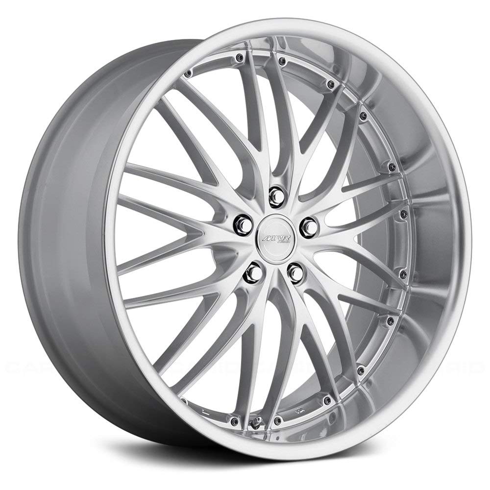 GT1 Custom Wheel - 18x8.5, 20 Offset, 5x114.3 Bolt Pattern, 73.1mm Hub - Hyper Silver with Machined Lip Rim