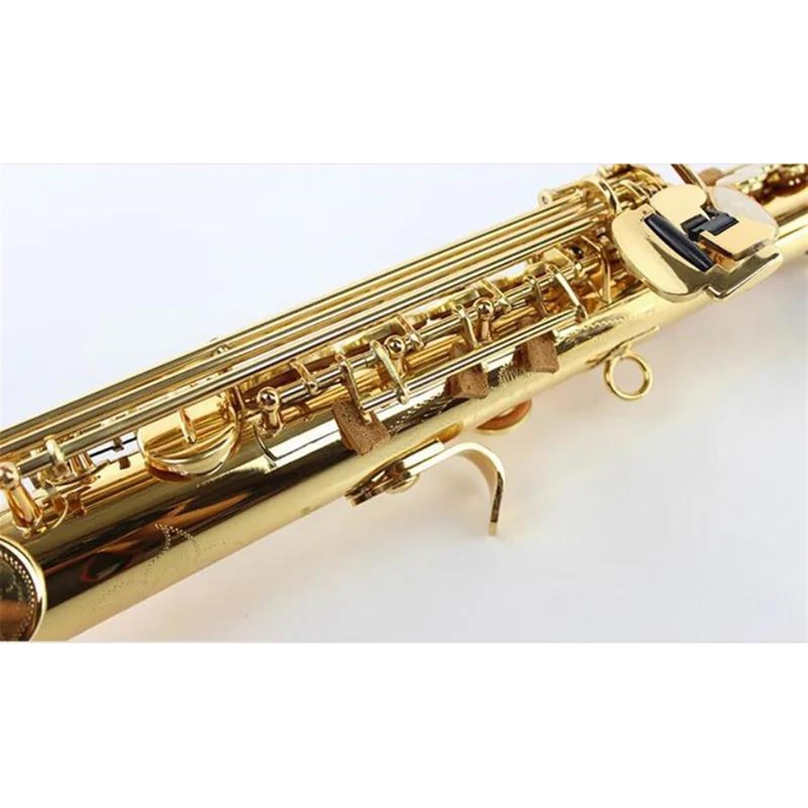 Saksofon Prosty Saksofon Sopranowy B Flat Instrument Muzyczny Złoty Mosiądz Profesjonalny Występ Na Saksofonie Sopranowym
