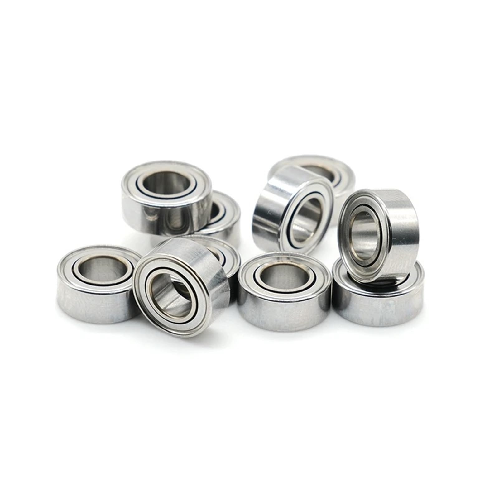 Roulements rigides à billes Lot de 10 roulements miniatures MR105ZZ 5 x 10 x 4 mm, roulements à billes ABEC-7 en acier blindé métallique L-1050ZZ MR105-2Z MR105 ZZ