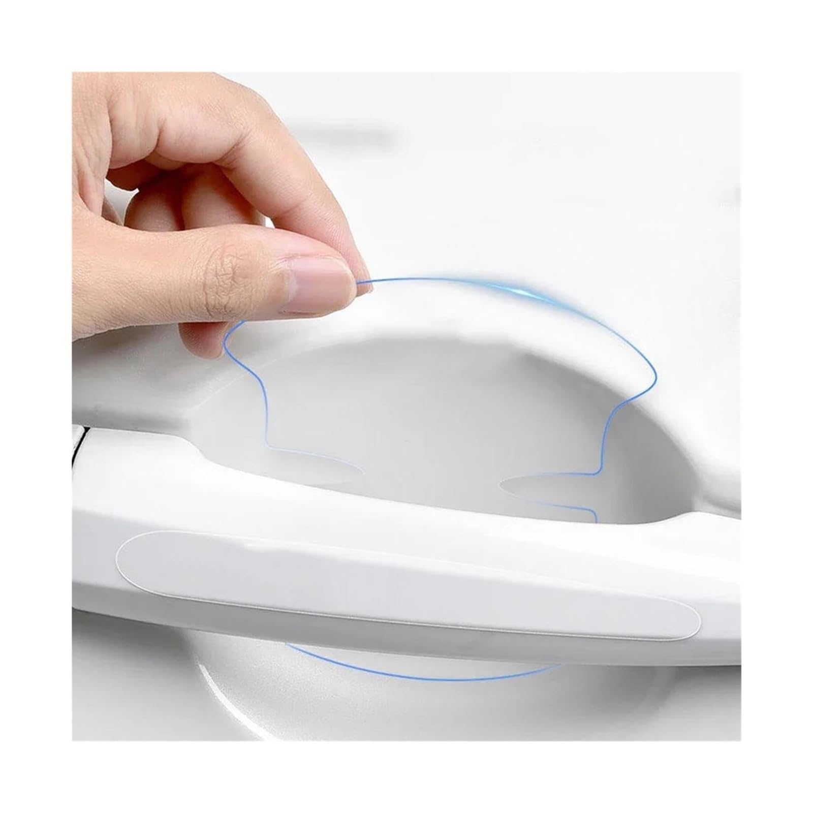 NVNZMFPPW for Suzuki for Swift Car Styling Car Door Handle Transparent Protection Exterior Door Bowl Sticker Accessories 8pcs