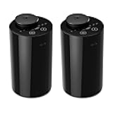 Airversa Waterless Diffuser for Essential Oil, Car Diffsuer, Battery Operated Nebulizer, 0.7 Fl Oz/ 20mL, Mini Scent Air Machine, 3 Timers & 3 Mist Levels for Home, Room, Office - AN6 Black 2 Pack
