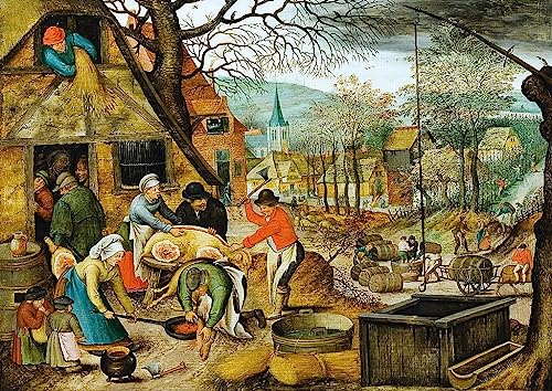 Cuadro de lienzo vintage de Brueghel, el regalo de arte ideal para renovar el hogar en 60x90cm