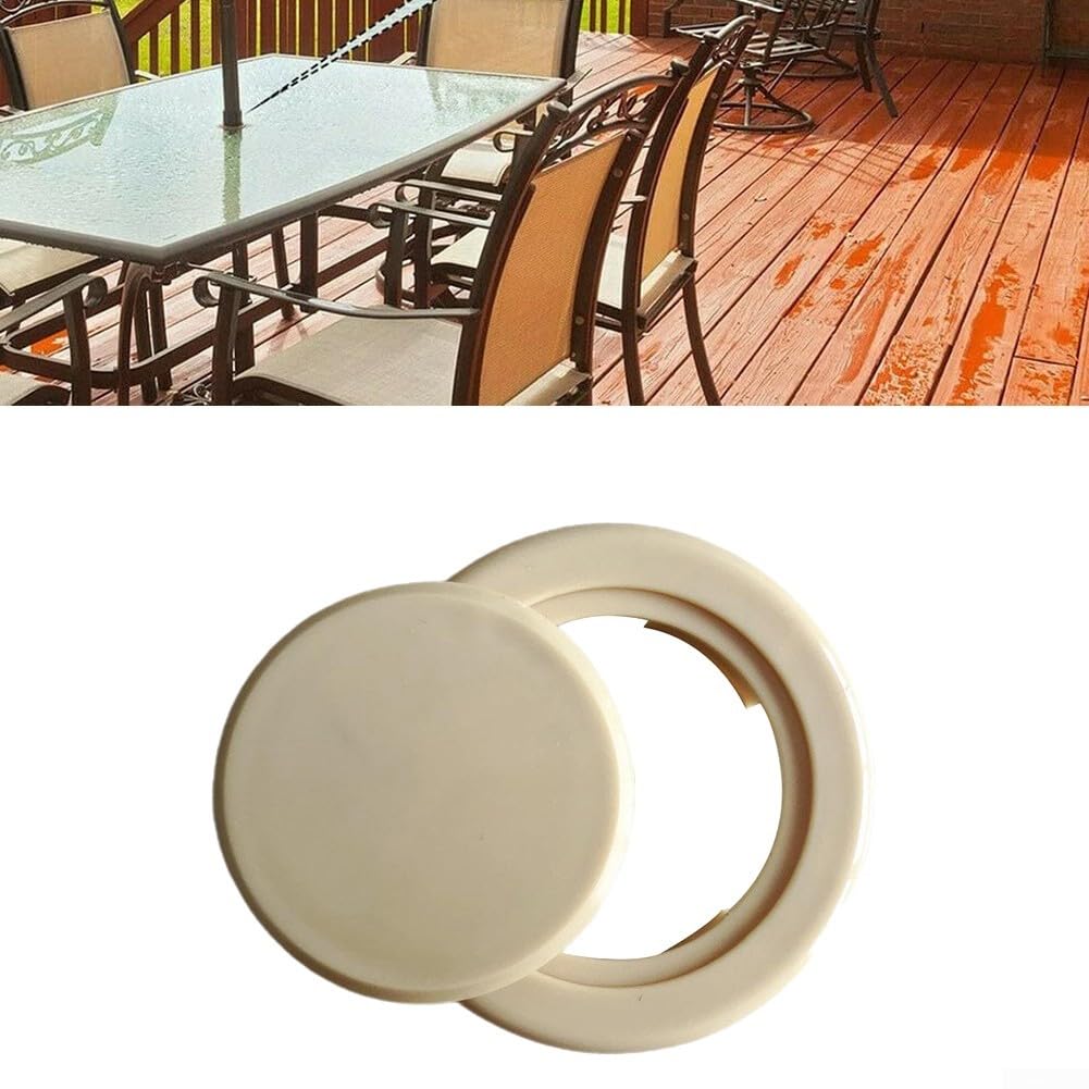 RichVibe Set di 3 anelli per foro per ombrellone da tavolo da