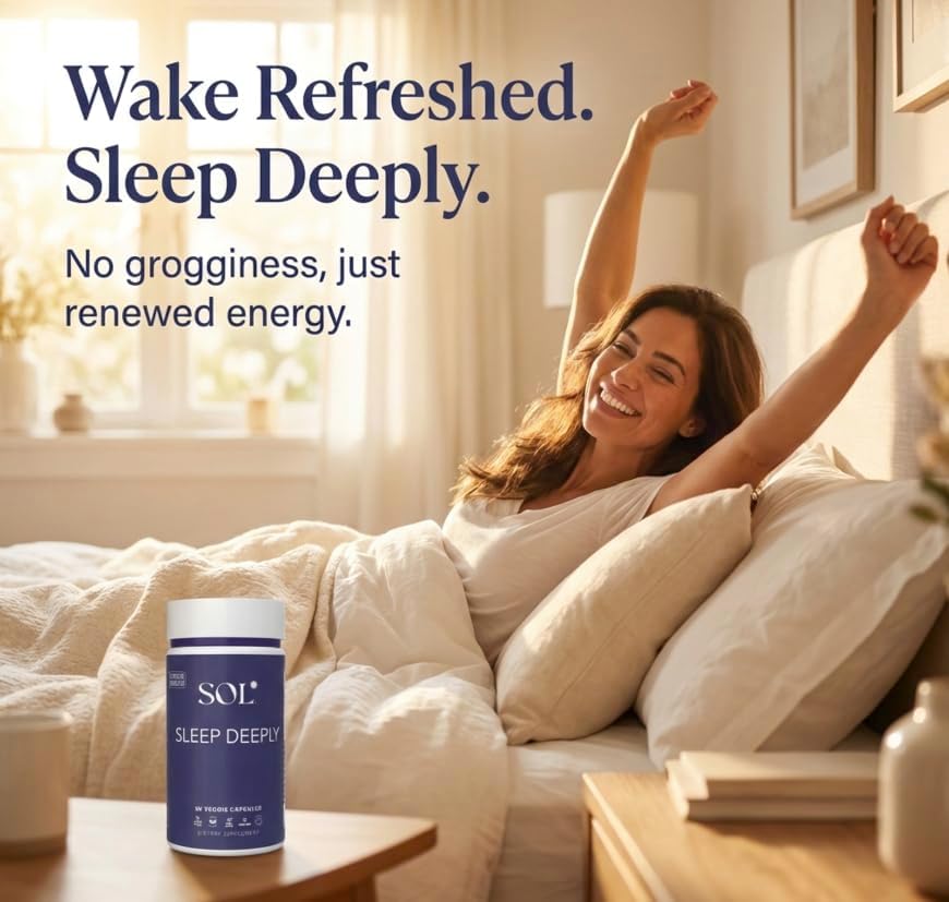 Sleep Aid Without Melatonin for Adults - 60 Capsules - Herbal, Vegan & Gluten Free Sleep Supplement Aid - Pastillas para dormir - Sleep Deeply Made in The USA - Image 7